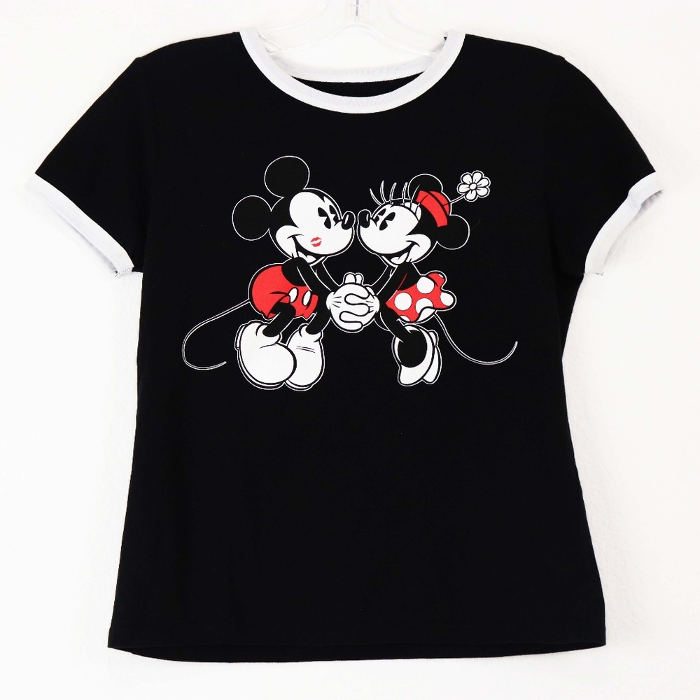 DISNEY Black Mickey and Minnie T-Shirt